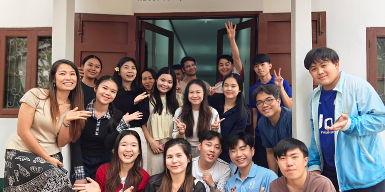 Youth volunteers in Lao PDR.