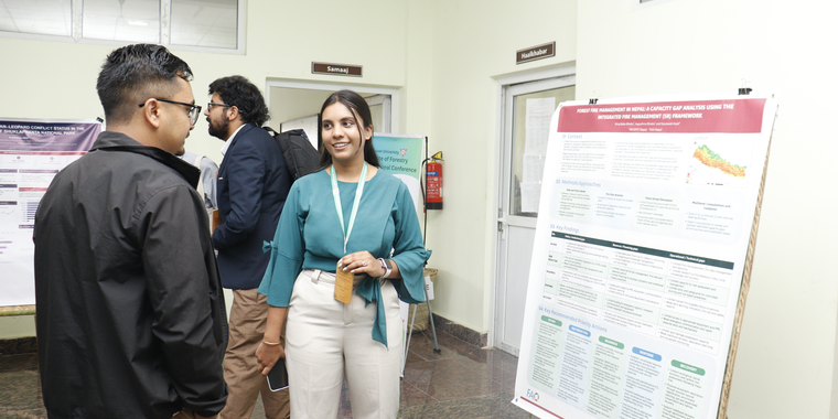 RECOFTC delegates at the IoF forestry conference in Nepal