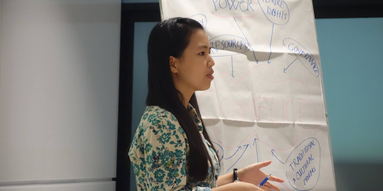 Intern presenting