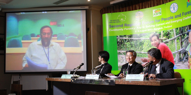 Press conference panel of speakers