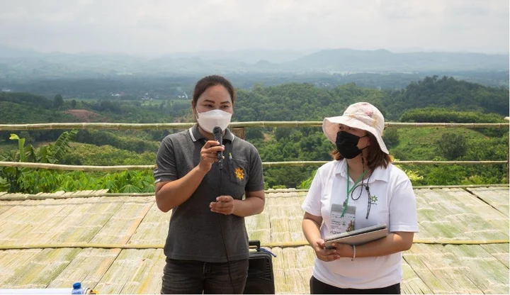 Wararat Wutti (left) says Trees4All came at the right time because she was looking for support in stopping monoculture farming.