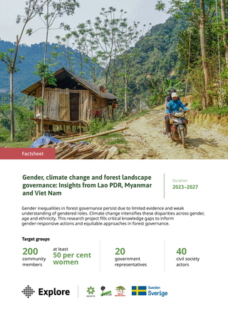 Gender, climate change and forest landscape governance