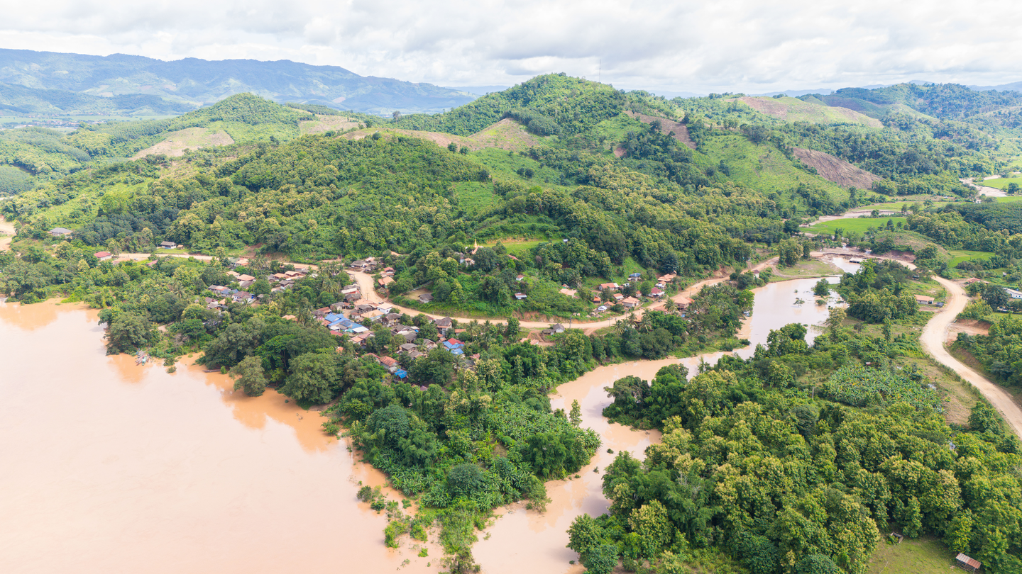 A village in Bokeo province, Lao PDR
