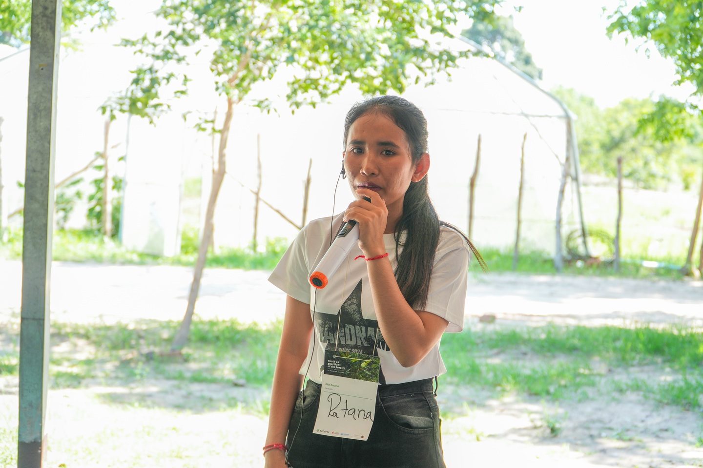 Rith Ratana, a member of the Ou Poung Rong Community Forestry Management Committee, Cambodia.