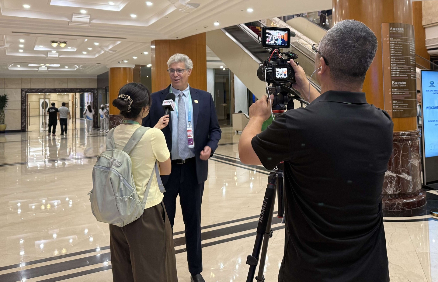 David Ganz at the APEC Forestry Ministerial Meeting in Shenzhen.