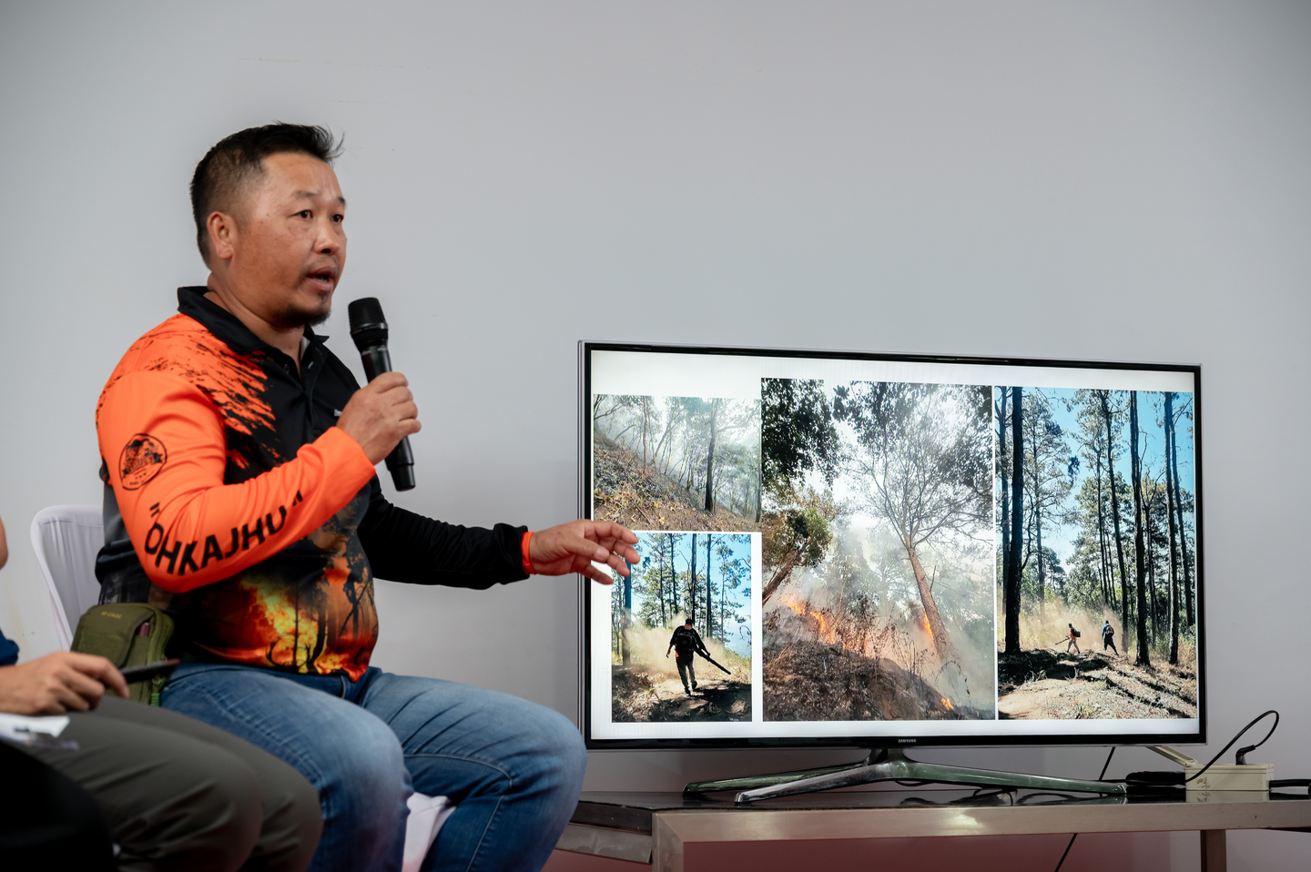 Mongkol shares fire management experience in Chiang Mai, Thailand.
