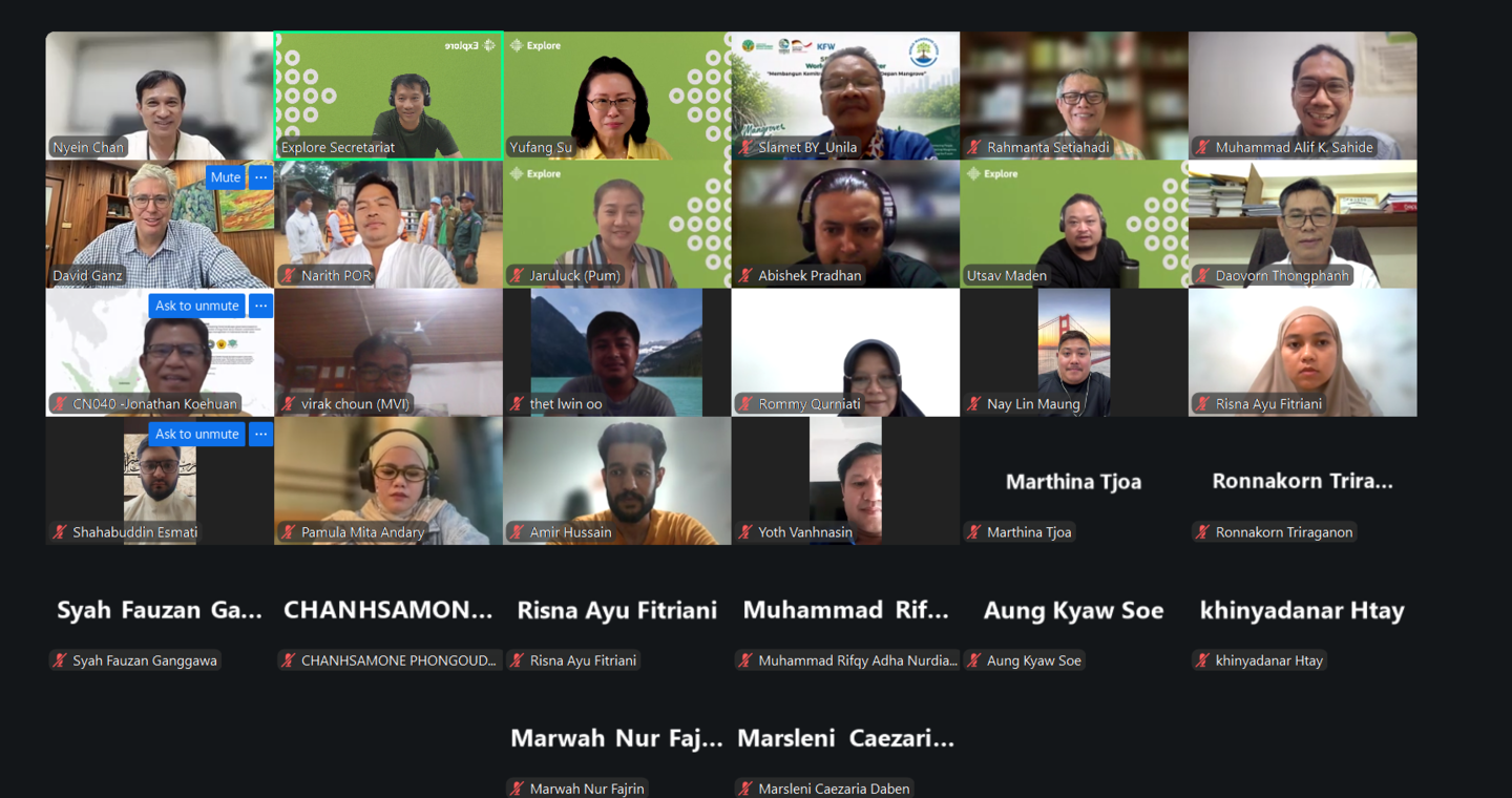 Zoom screenshot of researchers and academics attending the academic writing and publishing session